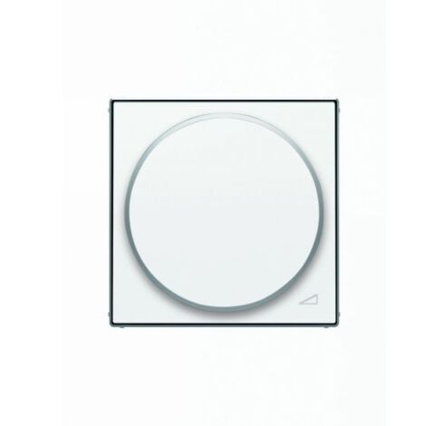 Tapa con botón regulador giratorio Serie Sky de Niessen  Blanco