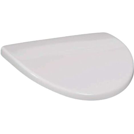 Tapa, cromada con bisagras, Duroplast blanco