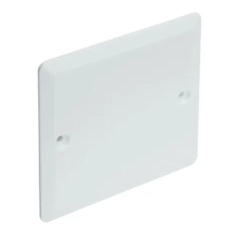 Tapa cuadrada atornillable 85x85mm para caja empotrada diámetro 67mm.