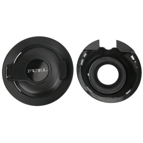 Tapa de acceso al depósito de combustible para Dodge Challenger 2008-2019 - 68250120AA - Metal negro y ABS