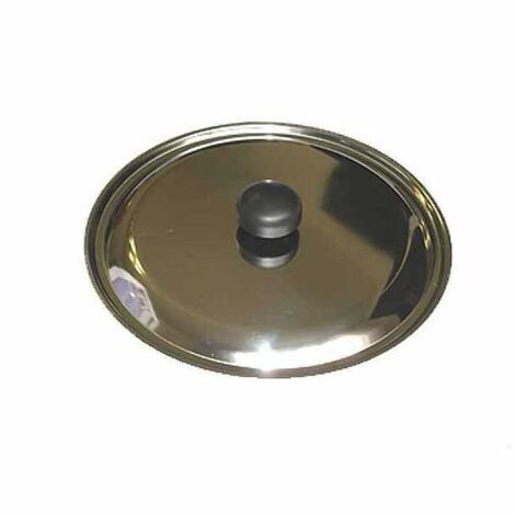 Tapa de acero inoxidable de 34 cm, recubierta