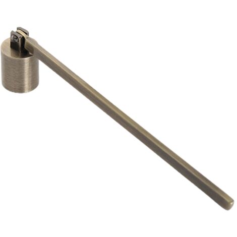 Tapa de acero inoxidable para apagavelas, extintor de llama antiguo con mango largo, Verso Optima-Cuisine [tapón de vela] + [mango] + [cuchara para mecha] + [extintor Verso]