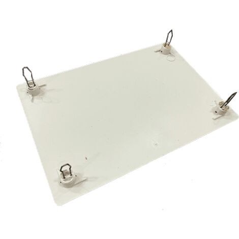 Tapa de caja de registro rectangular de 180x120 mm Blanco