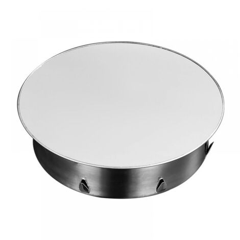 Tapa de chimenea perforada de acero inoxidable de 120 mm a 130 mm, Ø 148 mm, profundidad 45 mm, color plateado.
