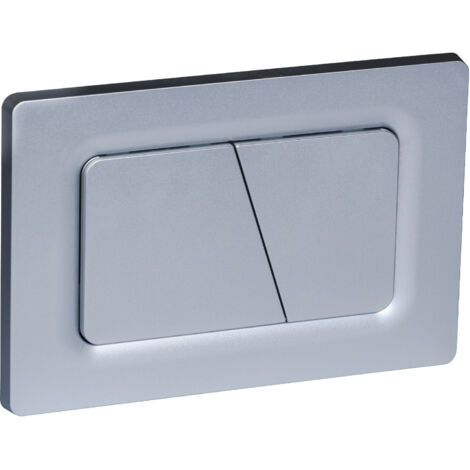 Tapa de cisterna Sigma en gris plata para Sigma01, Sigma20, Sigma30, UP300, UP320 – Cisterna empotrada con función de doble descarga