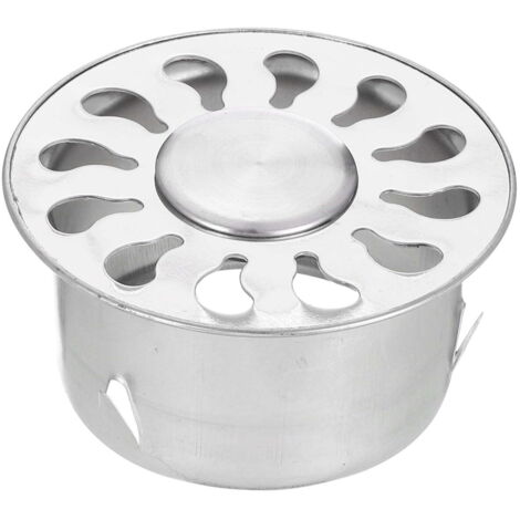 Tapa de desagüe de acero inoxidable de 3,2 pulgadas, antiatascos, apta para baños y cocinas exteriores, con abertura plana de 67 mm.