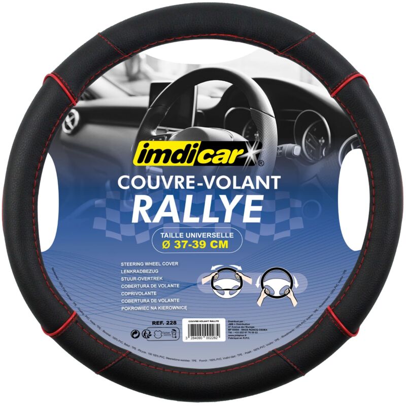Cubierta de volante rallye de 37 a 39 cm