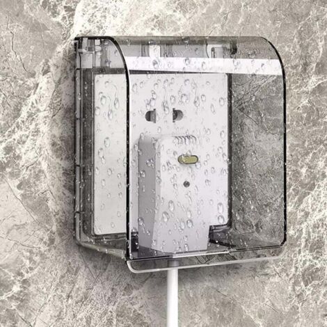 Tapa de enchufe impermeable KZQ, tipo Kamanan 86, 12,2 × 10,8 × 7,3 cm, para baños y cocinas.