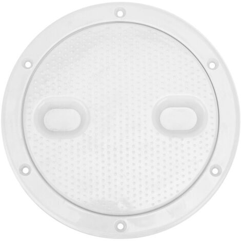 Tapa de escotilla de inspección redonda blanca, antideslizante, antienvejecimiento, anticorrosión y resistente a los rayos UV, 6 pulgadas