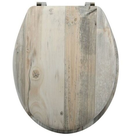 Tapa de inodoro MDF Ombo Beige - Bisagras acero inoxidable MSV