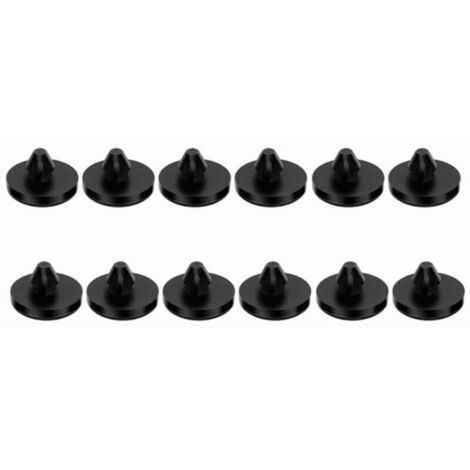 Tapa de interruptor de freno KZQ, 12 piezas 90541-06036, tope de pedal de freno/embrague automático, pastilla de tope de pedal de freno, tope de pedal de embrague, negro