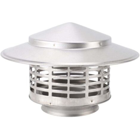Tapa de lluvia para techo de 110 mm, cubierta de chimenea de acero inoxidable 201, tapas de chimenea para ventilación