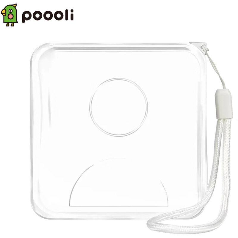 

Tapa de plastico Poooli Caja protectora transparente con correa anti-polvo resistente a los aranazos para Poooli L1 / L2 del bolsillo de la impresora