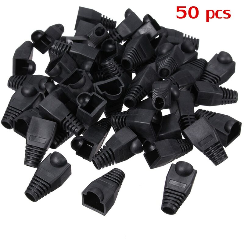 

Tapa de protección de 50 piezas para conector de red de cable modular RJ45 Cat5 Cat6