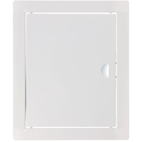 Tapa de registro rectangular empotrable acero blanco 20x25cm