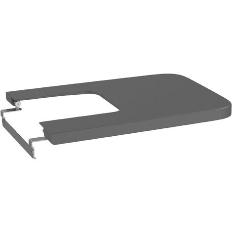 Tapa de SUPRALIT ® para bidé con caída amortiguada Square INSPIRA  - ROCA Color: Onix