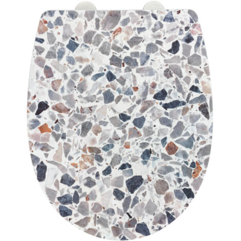 Tapa de WC alto brillo Terrazzo acílico