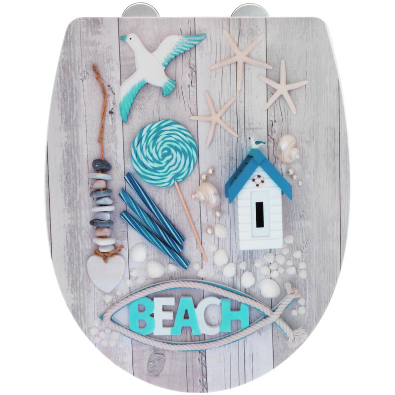 

Tapa de WC Beach con superficie de alto brillo