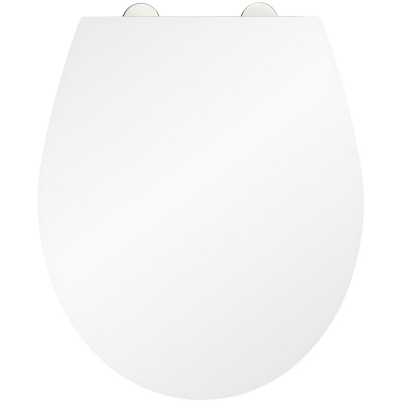 

Asiento de WC BLANCO tapa inodoro cierre suave descenso baños excusado - Wenko