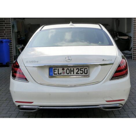 Tapa del maletero con moldura cromada Mercedes Clase S S222