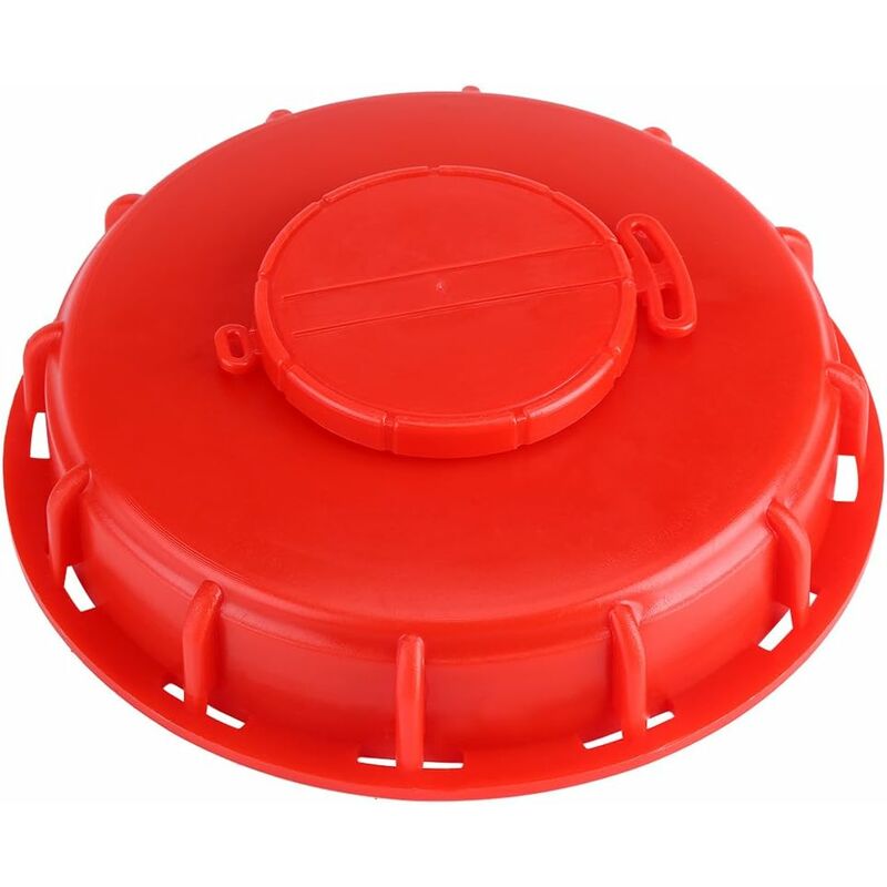 

Tapa del tanque IBC LITZEE, tapa del tanque IBC para tanque de agua líquida, plástico rojo 163 mm (A)