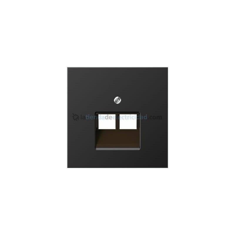 

Tapa doble para toma de teléfono o datos RJ11-RJ45 DARK AL 2969-2 UA D - Jung