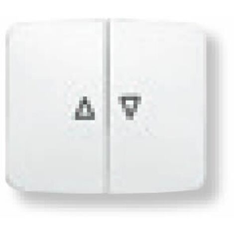 Tapa doble tecla persianas Serie Arco de Niessen  Blanco Alpino