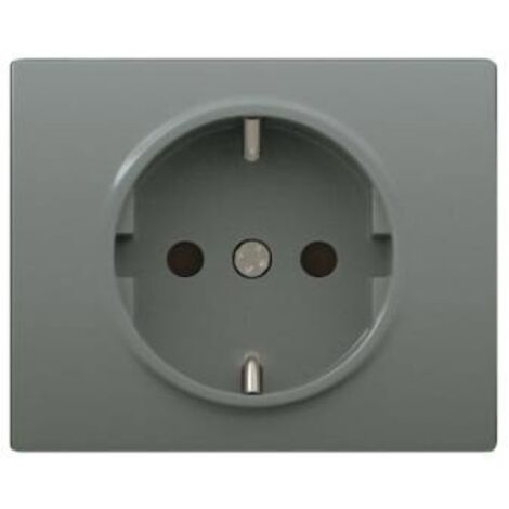Tapa enchufe schuko 2P+TT ACERO NEPTUNO BJC IRIS 18724-AN
