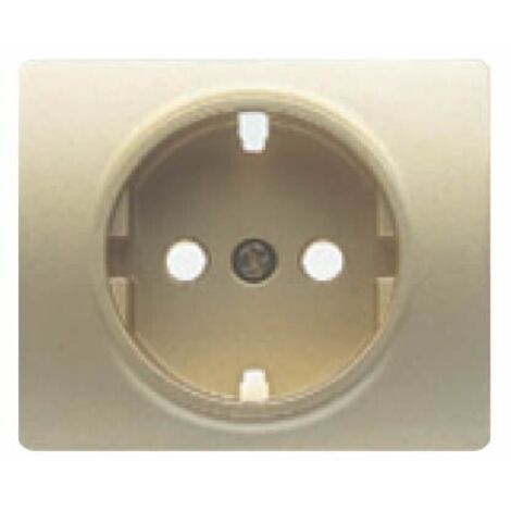 Tapa enchufe schuko 2P+TT DORADO ODISEA BJC IRIS 18724-OD