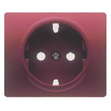 Tapa enchufe schuko 2P+TT ROJO RUBÍ BJC IRIS 18724-RR
