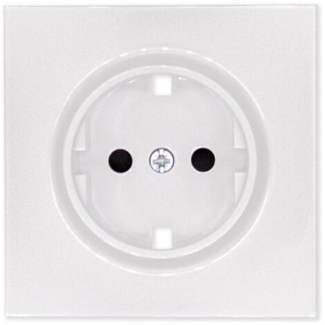 Tapa Enchufe Schuko Atmoss Dynamic Art S40 Blanco