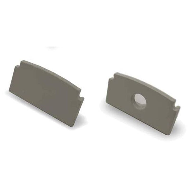 

Barcelona Led - Tapa final para perfil de Aluminio Empotrable 22x13mm | Sin Agujero