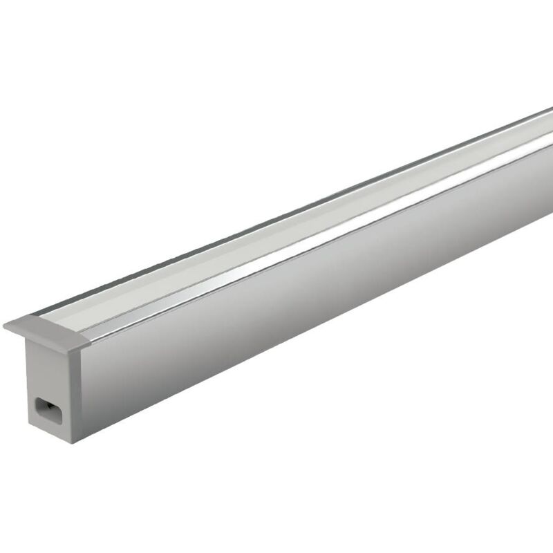 

Mengual - Tapa final Perfil Mini Empotrar Cromo mate - Gris