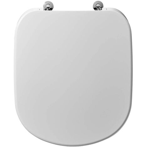 Tapa inodoro EUROVIT con tapa, bisagras acero inoxidable blanco IDEAL STANDARD