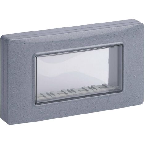 Tapa Ip55 4M + Tornillos Gris Granito VIMAR 14944.14