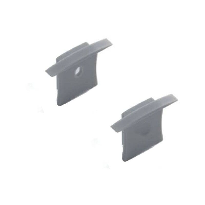 

Barcelona Led - Tapa lateral para perfil de aluminio empotrable en suelo 36x28mm (1ud) | Con Agujero