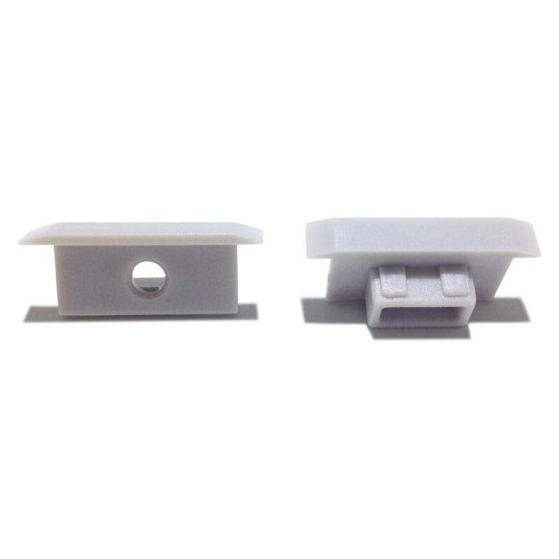 

Barcelona Led - Tapa lateral para perfil empotrable de suelo 27x11mm (1ud) | Con Agujero