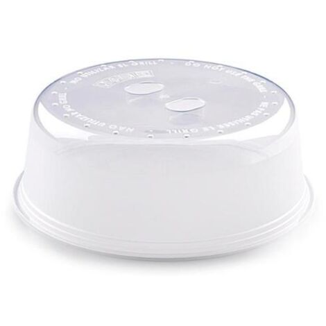 Tapa Microondas Grande alta con salida de vapor 27 cm Transparente