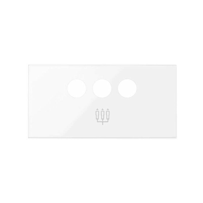 

Tapa P/Conector 3Rca S.100 Bl.