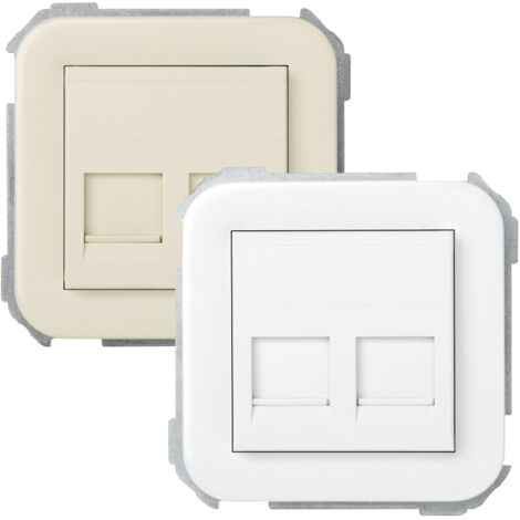 Tapa para 2 conectores RJ AMP blanco Simon 31089-60