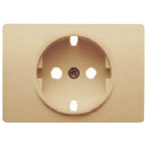 Tapa para base de enchufe 2P+TT DORADO PERLA BJC Coral 21724-DP