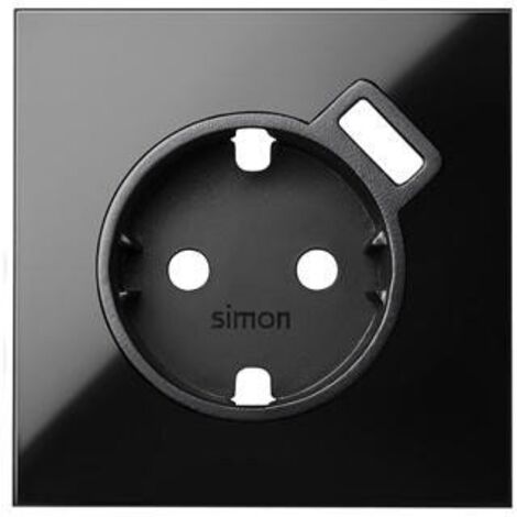Tapa para base de enchufe shuko con cargador USB blanco Simon 10000049-130
