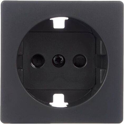 Tapa para base enchufe Schuko Simon 82  Negro