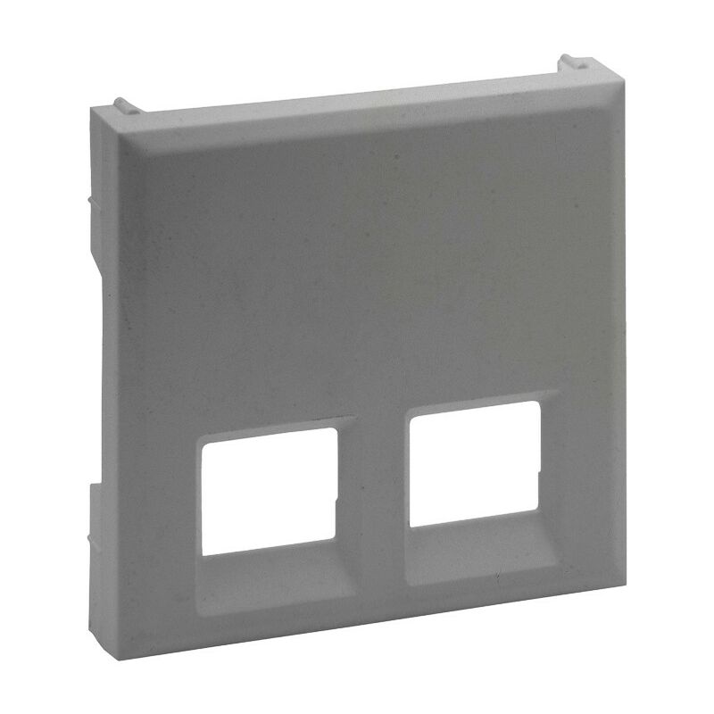 

Tapa para base informatica doble Legrand 864343 serie Niloe Step Aluminio
