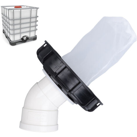 Tapa para bidones DN150-165mm con filtro de plástico resistente para aplicaciones alimentarias, químicas, farmacéuticas e industriales (45 grados).