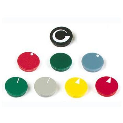 Tapa para botón de 15 mm (negro)