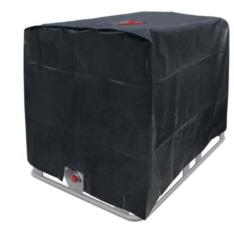Tapa para depósito de agua, tapa para depósito IBC de 1000 L, a prueba de polvo, resistente a los rayos UV, impermeable (116 x 100 x 120 cm)