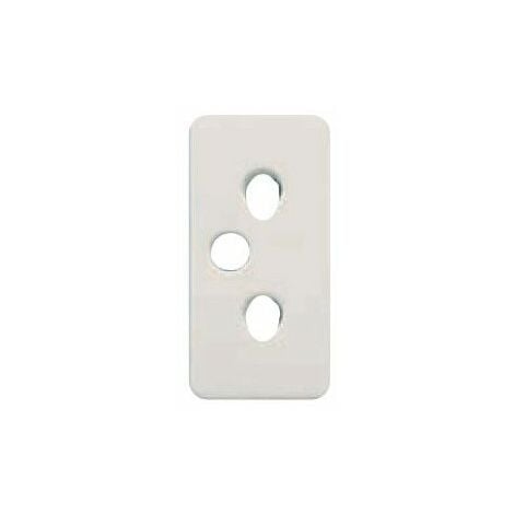 Tapa para enchufe 2P + TT desplazada BLANCO BJC 16725