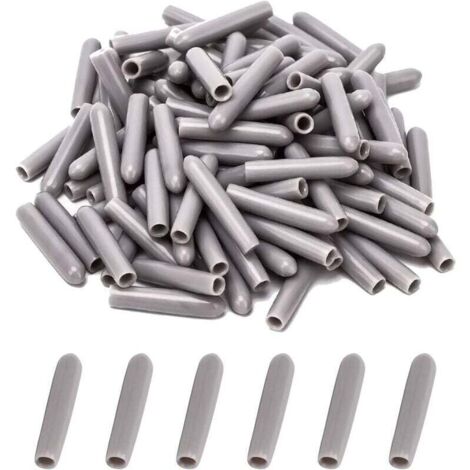 Tapa para lavavajillas [paquete de 100], cubierta para cesta de lavavajillas, tapa para proteger los pasadores del escurridor, resistente a la corrosión (gris)