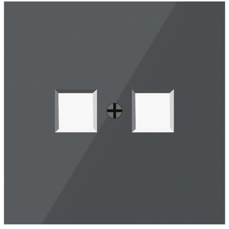 Tapa para RJ45 Atmoss Dynamic Art S40 Negra